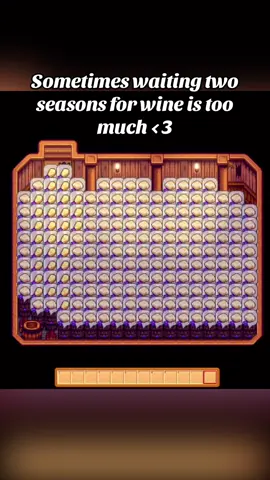 Aging wine is great for money in the long run but I sometimes enjoy waiting the short time for the cheese to age 🥰 #stardewvalley #stardew #stardewtok #stardewasmr #asmrsounds 