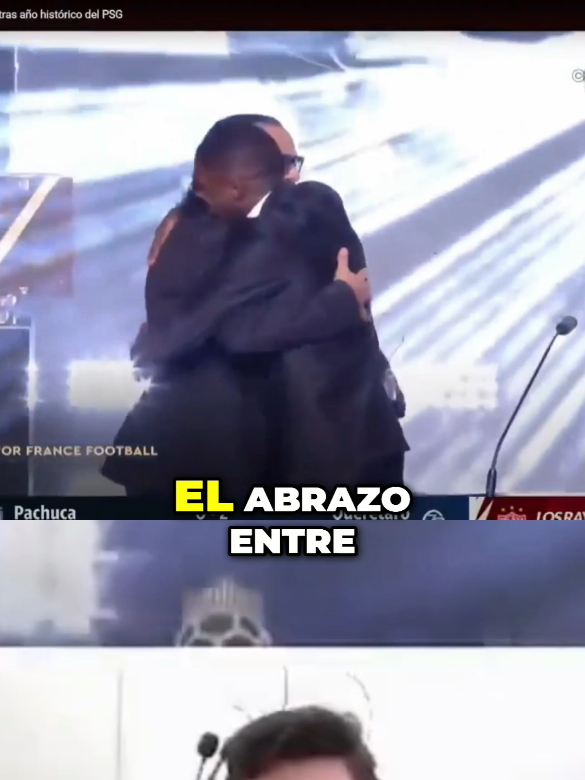 Dembelé y Ronaldinho- Abrazo Épico #balondeoro #dembele #ronaldinho #parati 