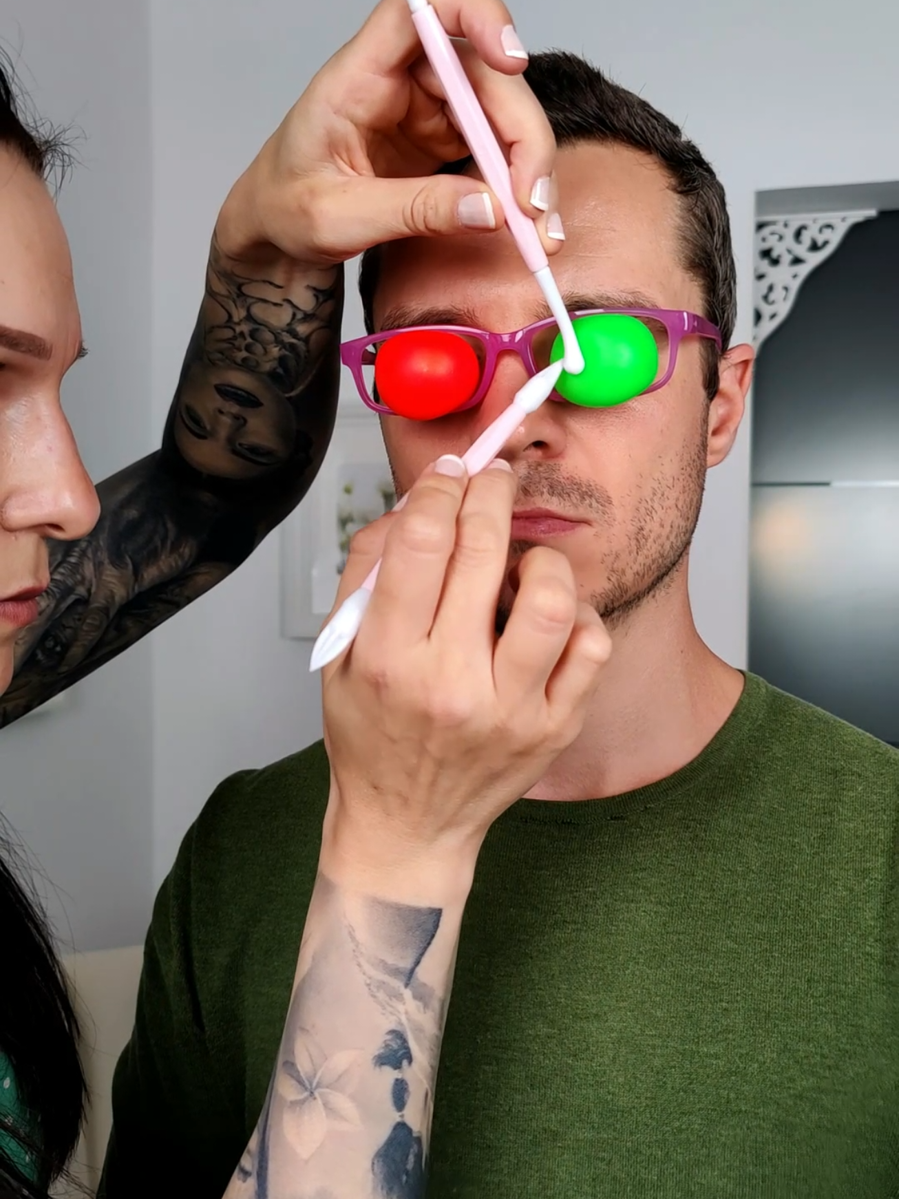 Special glasses and eye adjustments #asmr #asmrvideo 