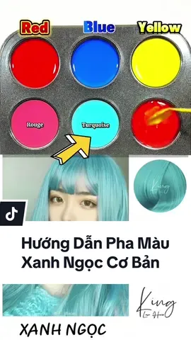 👉 Sự Kết Hợp Của Màu Sắc -  Xanh Dương & Vàng .  #PhúTokyo #Màu_Nhuộm_Cơ_Bản #Màu_Toán_Học #Cân_Bằng_Màu #Tắm_Màu