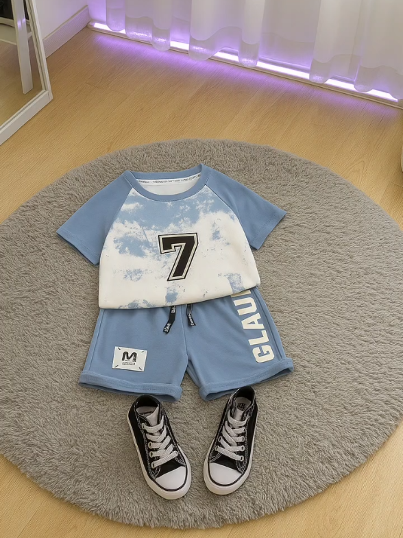 SETELAN BAJU ANAK SEVEN KIMONO  RAGLAN FASHION #setelananak #bajuanak #fyourpage #4u #fyp 