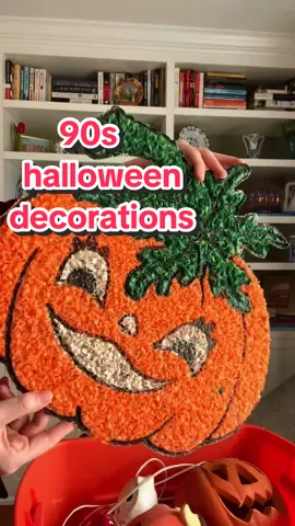 forgive the dust, this has literally been in my parents attic for 20 years 🎃🍂🍁 #halloween #vintage #90s #halloweendecorations 