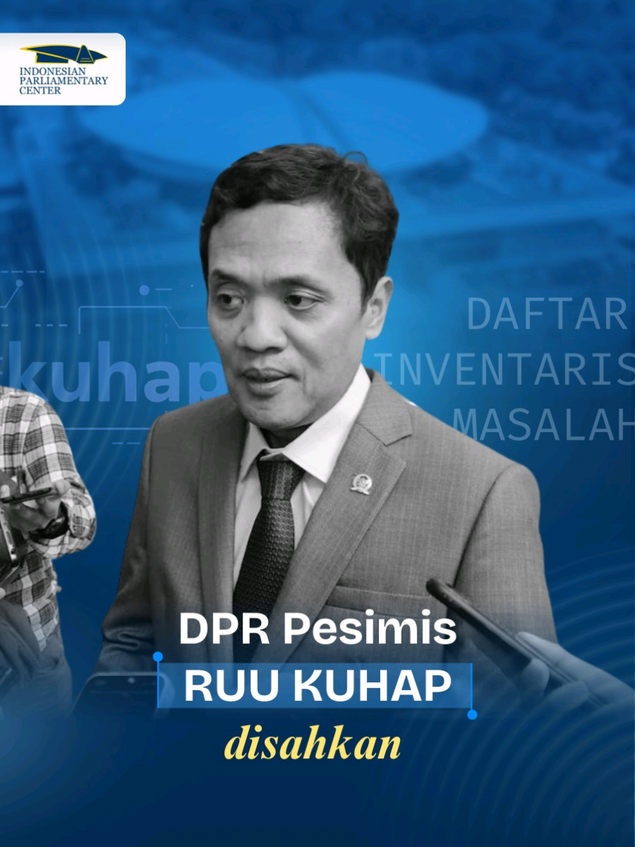 Ketua Komisi III DPR pesimis Revisi Kitab Undang Undang Acara Pidana (KUHAP) akan disahkan. Seperti apa penjelasannya, Selengkapnya di Parliament Watch Podcast. #noviralnojustice #noviral #dprri 