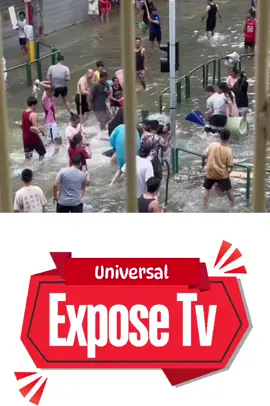 this man CATCH fish after Typhoon #Fyp #News 