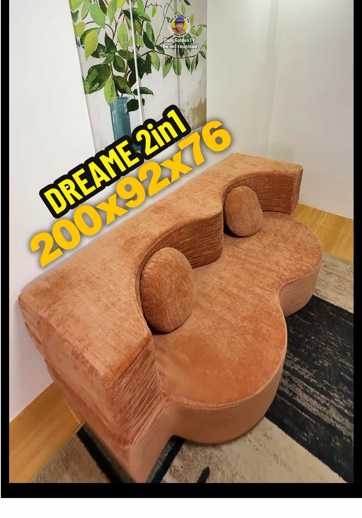 DreaMe 2in1 Comfortable Double Sofa Bed dito ka na sa Space Saver at Quality pa #Dreame #Double #SofaBed #ComfortableHighQualityPureSpongeCushion #SoftCloudCushionSofaBed 