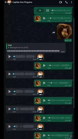 Alex o leão e o Capitão dos pinguins no whatsapp kkk . @Faragmentado  #madagascar2 #dublagem #ospinguinsdemadagascar #madagascar 