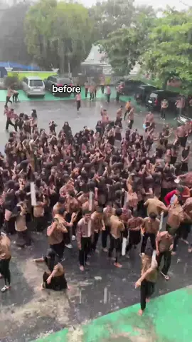 😭😭#mandihujan#schoolmemories #fyp #berandatiktok #viral 