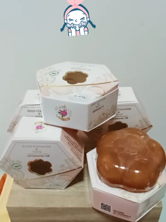 #สบู่โกลด์คอลลาเจนวิตซี #กลิ่นหอม #ฟองนุ่ม #70กรัม #ใช้ดีบอกต่อ 