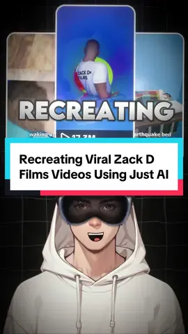 Recreating viral Zack D Films videos using just AI 🤫🤖 #tiktokautomation #aitools #ai #contentcreator #makemoneyontiktok 