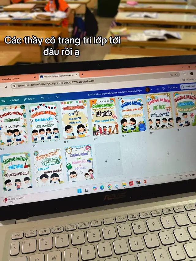 Trang trí chân bảng với bộ nội quy lớp học nào các thầy cô ơi 🫶🏻 #giaovientieuhoc #xuhuong #tieuhoc 