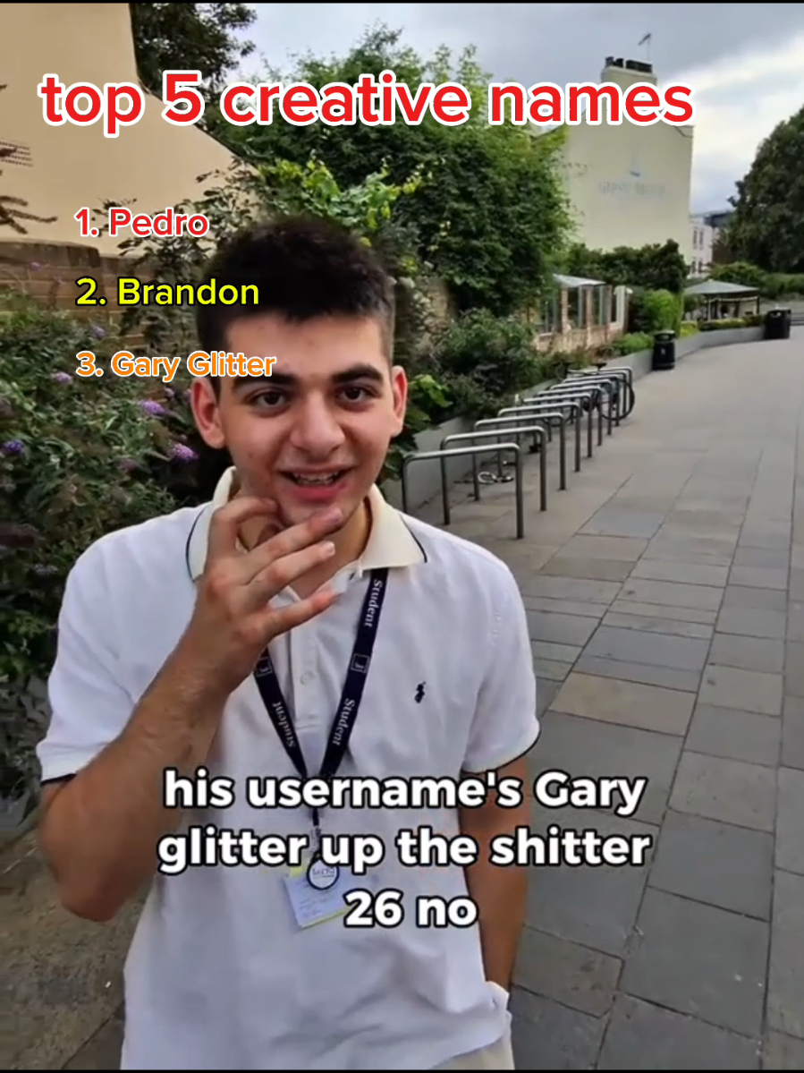 top 5 creative names 🤣 #comedy #prank #funny #pov #fyp 