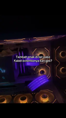 Gak ngantuk lagi #kabelextansion #pcgaming #setup #setupgaming 