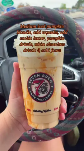 Probably my favorite one I’ve tried so far 🎃🧁 #7brew #7brewcoffee #icedcoffee #foryou #trending 