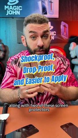 Shockproof, Drop-Proof, and Easier to Apply! #MAGICJOHN #losangeles #foryoupage❤️❤️ #screenprotector