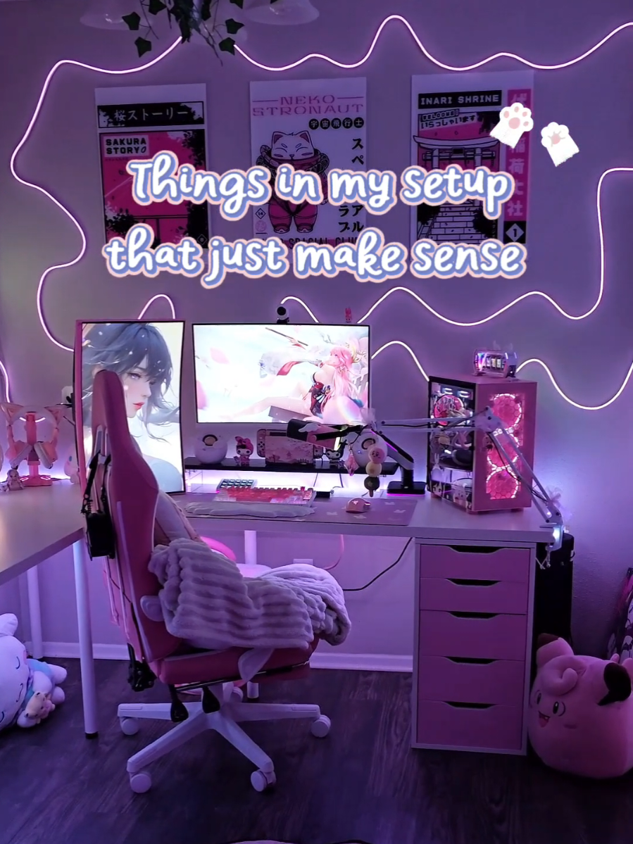 Setup Tour ˚˖.🎀༘⋆₊˚ෆ //Hey blossoms! I really wanted to try this trend and I think it turned out pretty well! What is your must-have in your setup that just makes sense to you?  Gifted | Thank you sm @5hourenergy for the Limited Edition OW2 shots! The PurpleBerry Punch is so yummy! The flavor reminds me of Kool-Aid! So sweet and fruity 😋 If y'all are interested in getting a set please feel free to use my link as it earns me commission! *link below* or code 