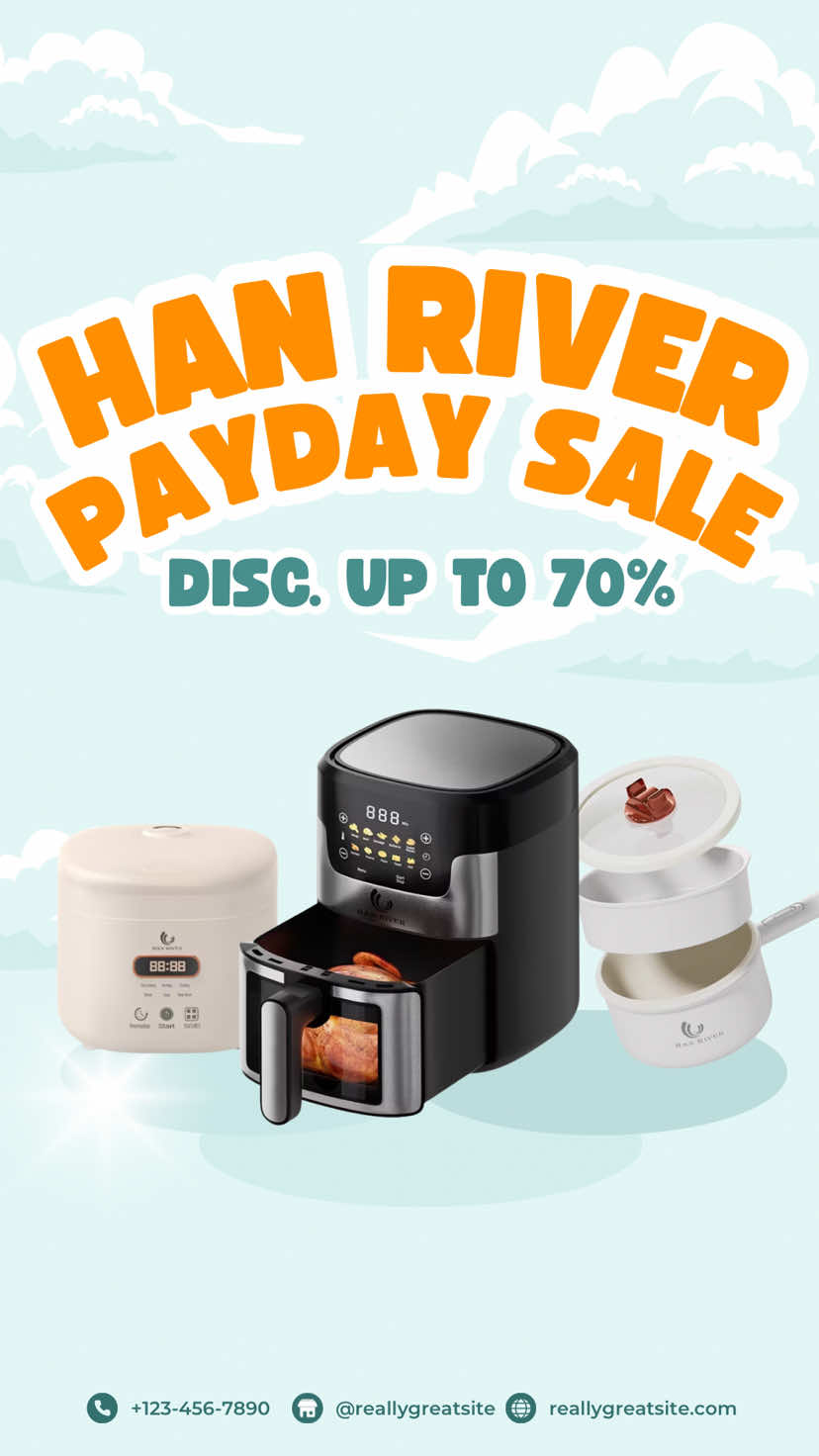 HAN RIVER PAYDAY SALE BALIK LAGI!!! Spesial payday sale kita akan kasih banyak promo dan diskon barang-barangnya dan khusus ditanggal 25 kita bakal live selama 24 jam!!!  Jadi jangan sampai ketinggalan jangan lupa buat join live kita #paydaysale #promotiktok #hanriver #hanrivertiktok #fyp 