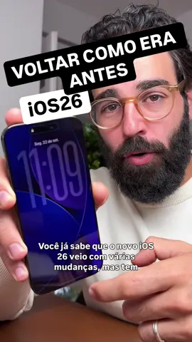 Comenta se você gostou da atualização ou preferiu como era antes ! 📸 1. Desativar Print em Tela Cheia Cansado daquele preview gigante quando faz print no iPhone? Passo a passo: 	1.	Abra o app Ajustes. 	2.	Vá em Geral. 	3.	Toque em Captura de Tela. 	4.	Desative a opção Pré-visualizações em Tela Cheia 💡 Isso evita o pop-up que cobre a tela inteira quando você tira um print. 💧 2. Reduzir Transparência (“Liquid Glass”) Se o novo efeito “Liquid Glass” está deixando a interface difícil de ler: Passo a passo: 	1.	Vá em Ajustes. 	2.	Toque em Acessibilidade. 	3.	Selecione Tela e Tamanho do Texto. 	4.	Ative Reduzir Transparência. 💡 Os fundos ficarão menos translúcidos, o que melhora a legibilidade e a performance. 🎥 3. Indicador de Câmera no Modo de Ação Quer visualizar o modo de ação? O botão no canto superior direito não aparece maisbautomaticamente. Mas você pode facilitar o acesso Passo a passo para configurar: 	1.	Vá em Ajustes. 	2.	Toque em Camera. 	3.	Selecione indicadores.  1. Selecione o modo de ação.