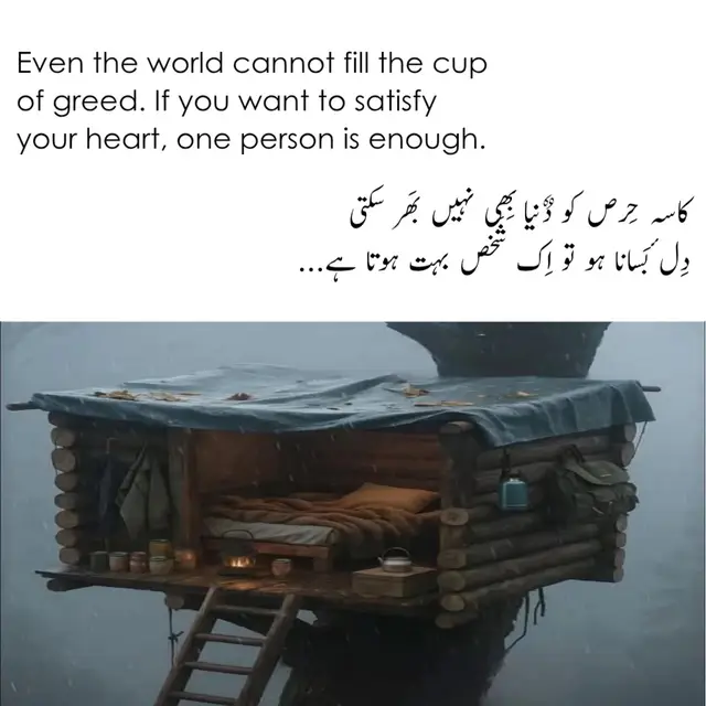 Even the world cannot fill the cup of greed. If you want to satisfy your heart, one person is enough. #tiktokteamdontunderreviewmyvide #foryoupageofficiall #foryoupage #unfreezemyacount🥺 #pleaseviralthisvideo🙏🙏please @Khaani @AsgharDHA @
