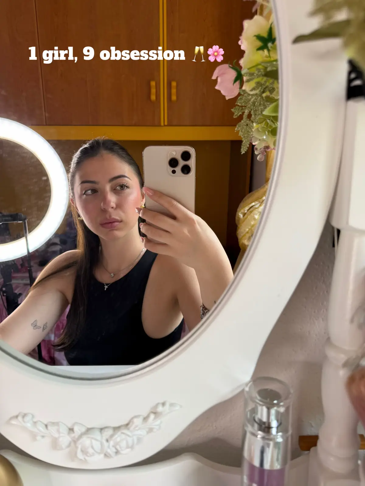 I’m just a girl 🌸🩷🥂 #girl#trend#obsession#fyp