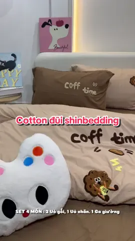 Làm cốc coffee hehee #shinbedding #changagoi #bedding #cutebedding #homedecor 