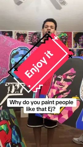 I enjoy painting my style. #paint #paintings #canvaspainting #popartpainting #arttok 