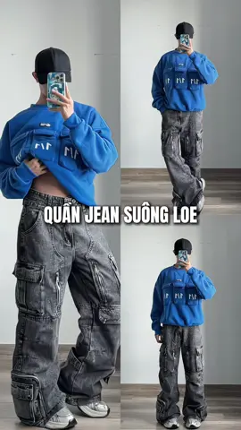 Quần jean suông loe Destroyed y2k brand badchoices #outfit #xuhuong #fyp #review 