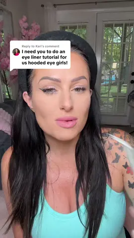 Replying to @Kari @tarte cosmetics #cateyeliner #eyelinertutorial #hoodedeyes #tartecosmetics #makeupover40 
