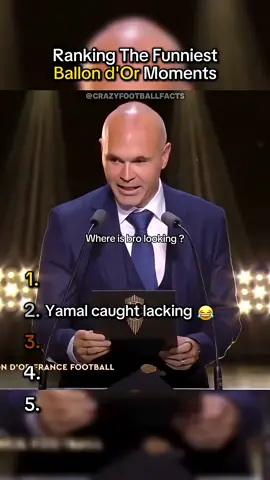 Ranking The Funniest Ballon d'Or Moments😂⚽️ #ranking #ballondor #france #fyp #foryou 