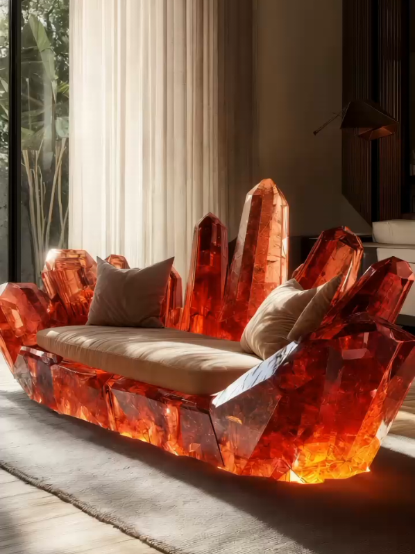 I Need These Dazzling Crystal Sofa Designs in My Luxury Living Room ASAP!  Elevate your luxury living space with these stunning crystal sofa designs that redefine modern interior elegance! 💎✨ Each custom crystal furniture piece is meticulously crafted to bring a touch of opulence and artistic brilliance to your home. From glowing amethyst clusters to sparkling quartz formations, these high-end sofas blend natural beauty with contemporary sophistication, creating a luxury living room that feels like a breathtaking sanctuary. Perfect for interior design lovers seeking unique home decor that makes a bold statement!  #crystalsofadesign #luxuryfurniture #uniquelivingroomdecor #crystalhome #homedecorinspo
