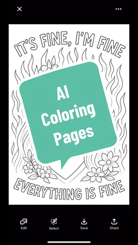 Check those frecs #freckles I really have no interest in AI, but I could make coloring pages all day… what does yours look like? #ai #chatgpt #coloring 