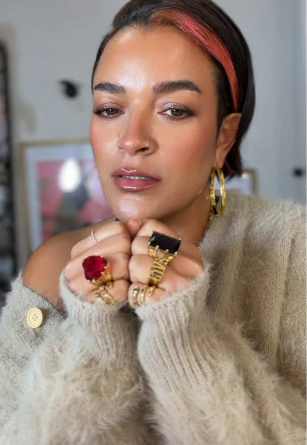 The softest cashmere-style sweater 🤍 Plush, cozy, and so chic it feels like a teddy bear you can wear. Perfect for fall + winter layering.   #FallOutfits #CozyStyle #CurvyFashion #CashmereSweater #OOTDFall   soft cashmere sweater, plush cozy sweater, teddy bear sweater, fall winter outfit ideas, sweaters for curvy women