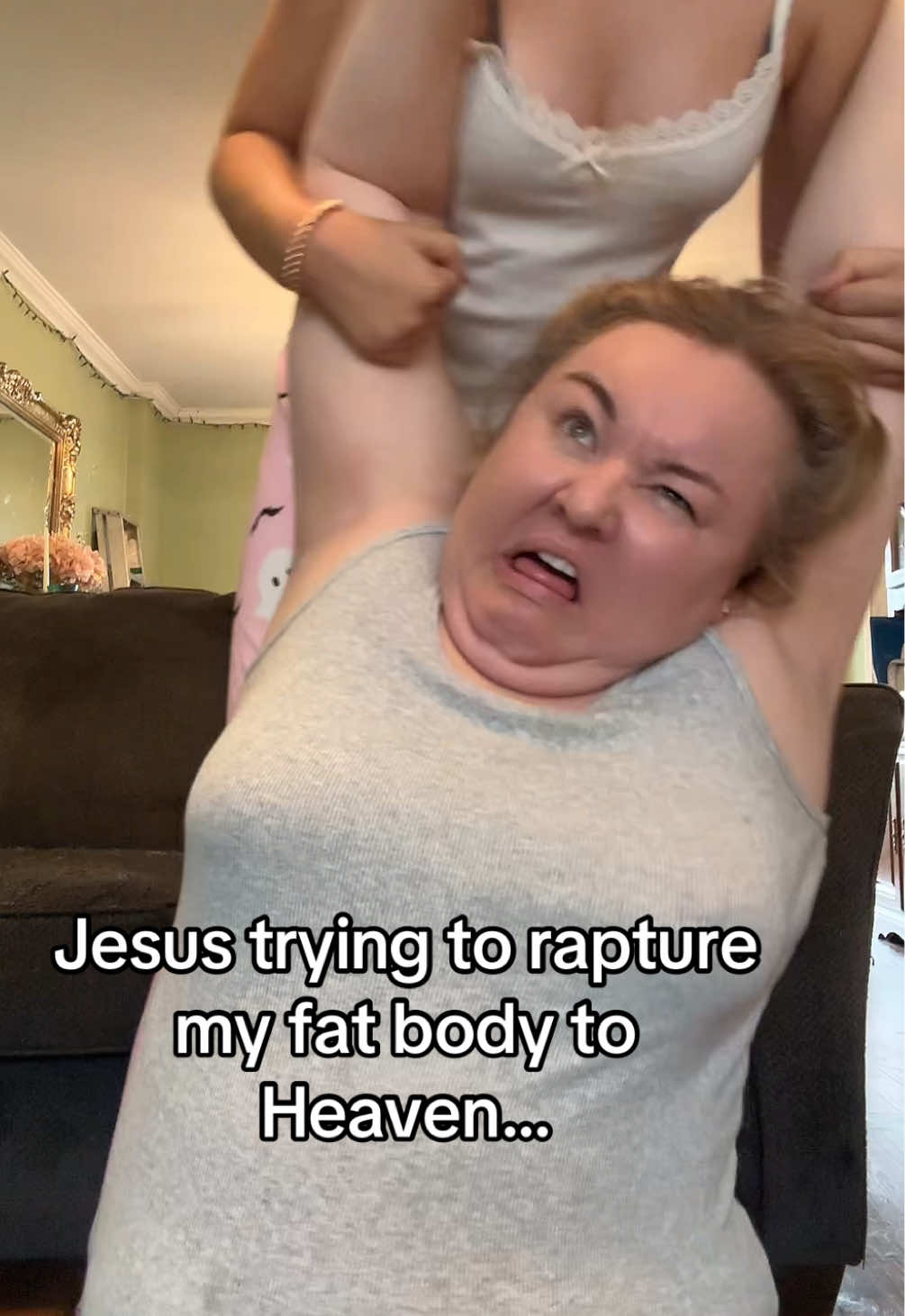 God, I hope you have a crane. Please forgive me for eating the last of the Tasty Cakes last night… #fyp #rapture #followus #momanddaughter #viral 