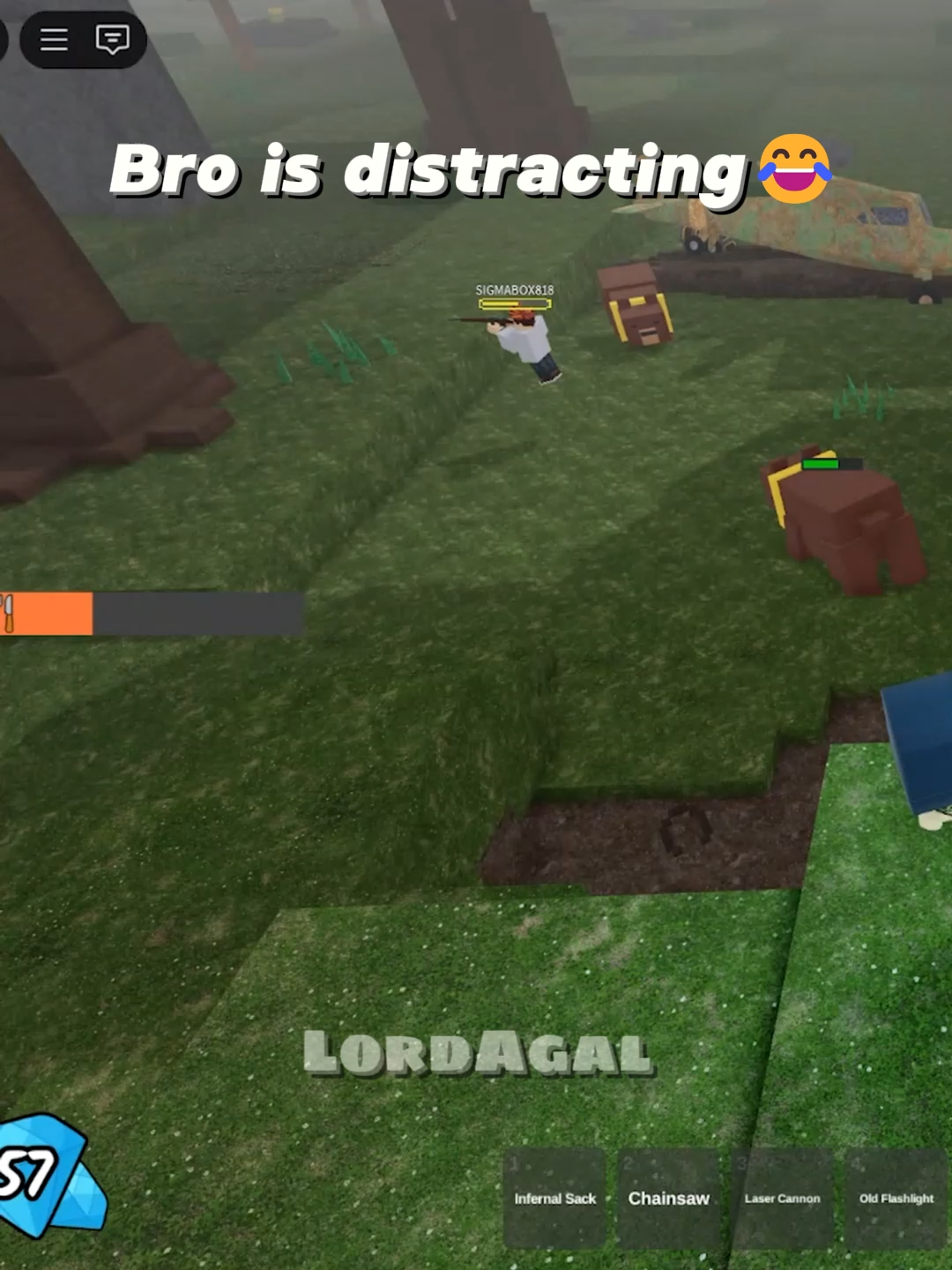 99 Nights in Forest New Trick!😂 #roblox #99nightintheforest #usa