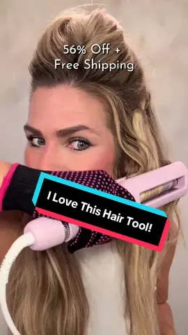 Get the Wavy Look easily in minutes with this Adjustable Hair Beach Curling Iron from @KAUGIC OFFICIAL !  You can get it for 56% off with Free shipping in the orange cart! 🛒 #wavyhairtips #hairtools #hairtok #restocksale #kaugic