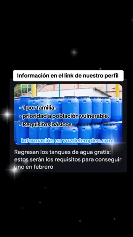 Tanques para almacenar agua, es lo que el gobierno te da su cumples los requisitos. Mira la información desde AQUÍ 👇 https://vozdelempleo.com Comparte! #amlo #apoyos #bienestar #claudiasheimbaum #becas