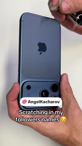 Hit follow for your name :) ##iphone17pro #tag #scratch #proof 