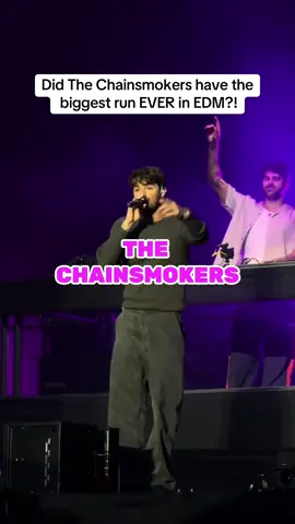 Did the Chainsmokers have the biggest run EVER in EDM?!  . #thechainsmorkers #edmmusic #edmlife #djs #djlife 