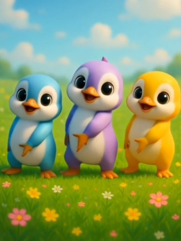 Cute penguins dance #kidscartoon #songforkids #cartoon #tiktokkids #cartoonkids 