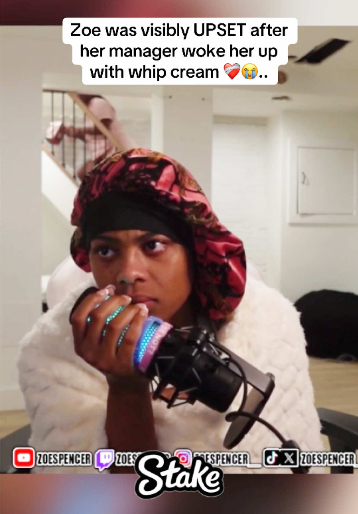 Zoe got woke up to whip cream to the face 😭👀 #zoespencer #zeddywill #fyp #foryoupage @Zeddy Will 🤠 @Zoe Spencer 