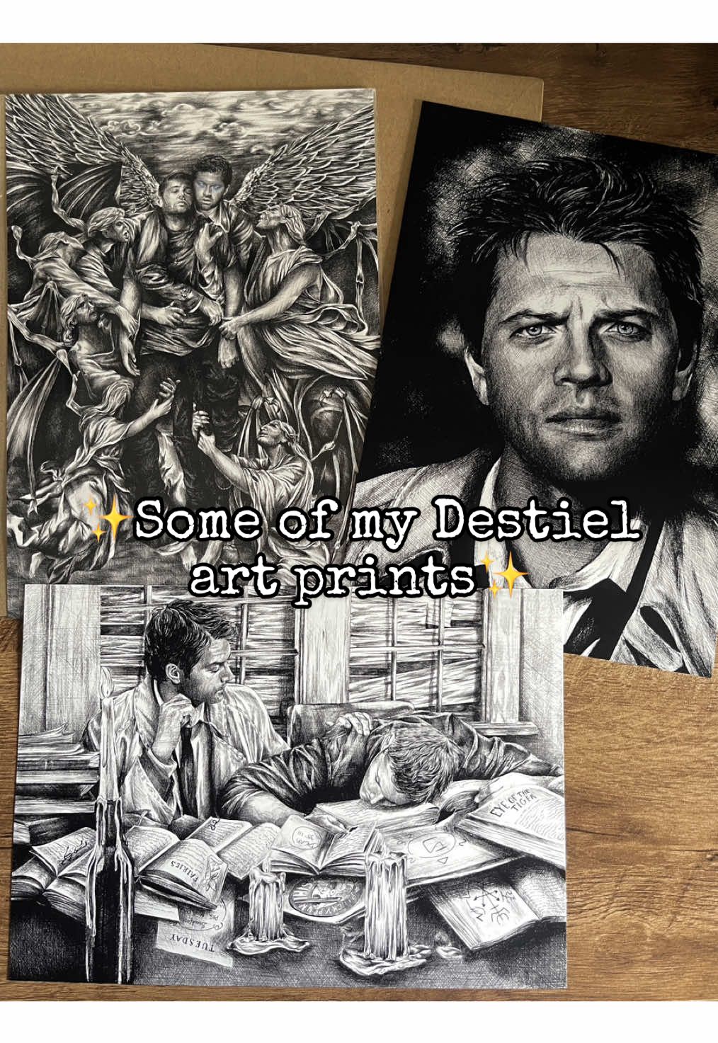 DM to order! (Or you can fill in the contact form in my bio)♥️ . #jensenackles #deanwinchester #destiel #castiel #mishacollins 