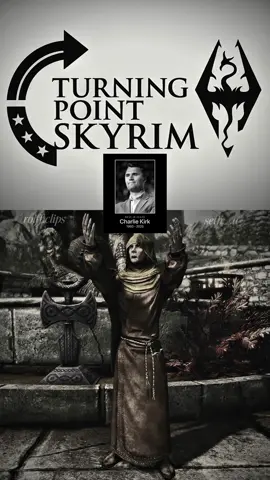 Heimskr Kirk debates Brand-Shei -OC #skyrim #skyrimmemes #nordgram #charliekirk #turningpointusa 