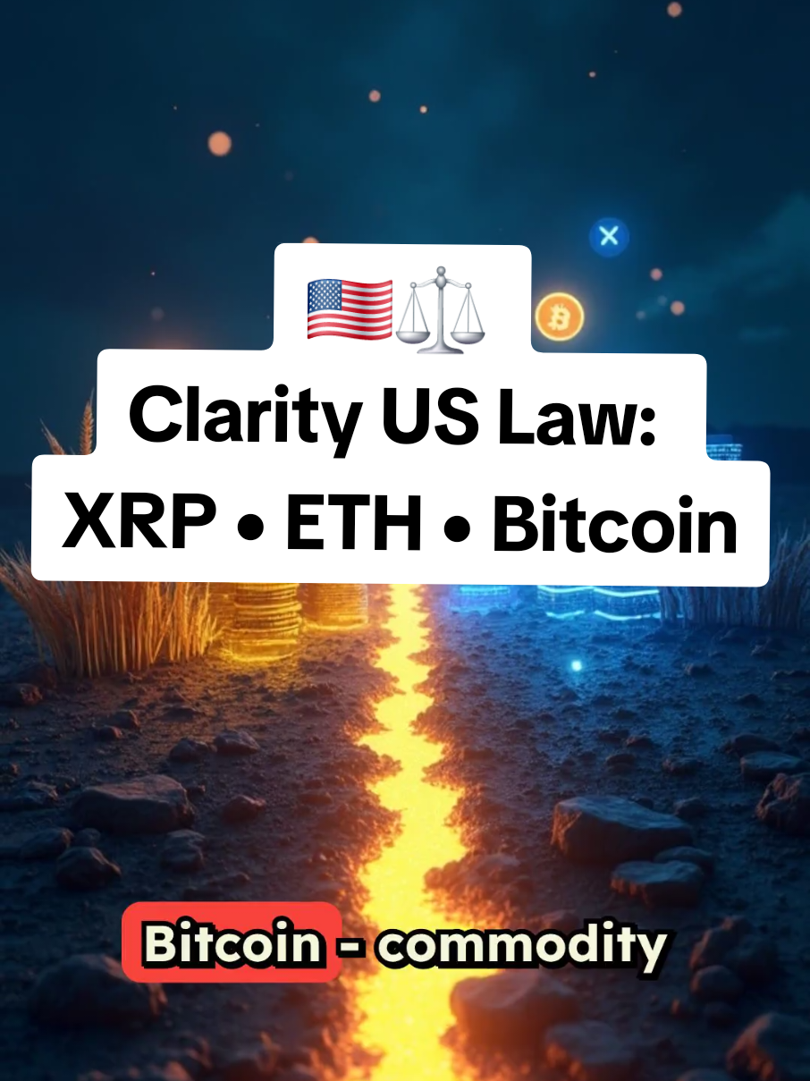 🇺🇸⚖️ XRP • ETH • Bitcoin: America is setting the rules. Once the U.S. brings legal clarity, Wall Street giants, pension funds, and asset managers can finally step in. Trillions are waiting. The turning point starts now. 🚀 Don’t miss the shift - follow for daily insights. #CryptoNews #XRP #Ethereum #Bitcoin #CryptoLaw 