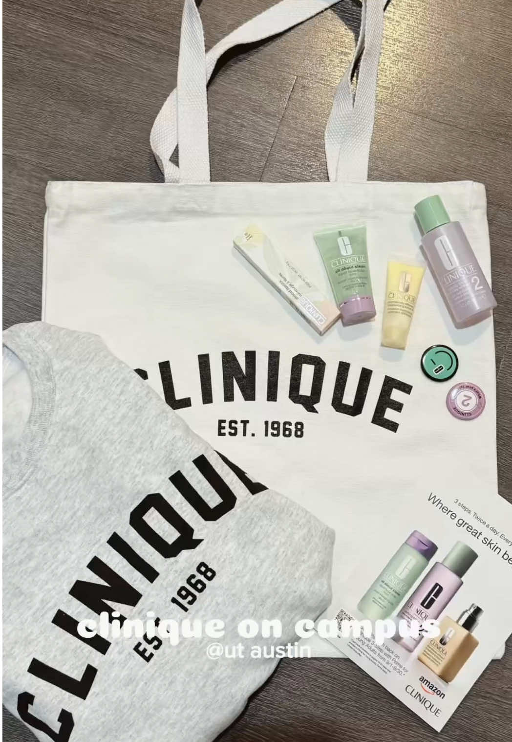 Clinique Pop Up at UT Austin #fyp #utaustin #utaustintx #cliniqueoncampus #clinique @Clinique 