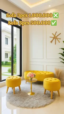 Bundling Bech Oval 90x40 1pcs +Stool bulat diameter 40 2 pcs #sofa #ruangtamu #minimalis #aesthetic #mewah #viral #fyp 