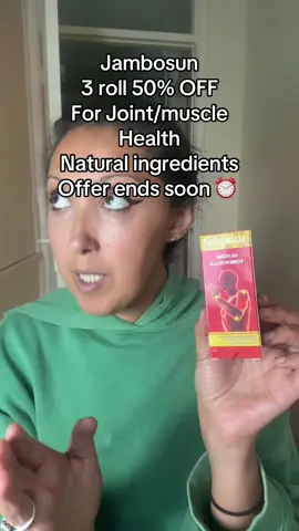 Jambosun 3 roll 50% OFF For Joint/muscle  Health Natural ingredients  Offer ends soon ⏰ 