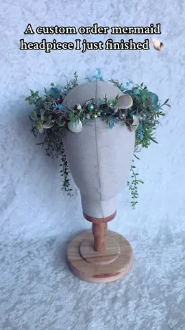 This piece is swimming off to its new owner today 🧜‍♀️ #customorder #mermaid #crown #mermaidcrown #headpiece