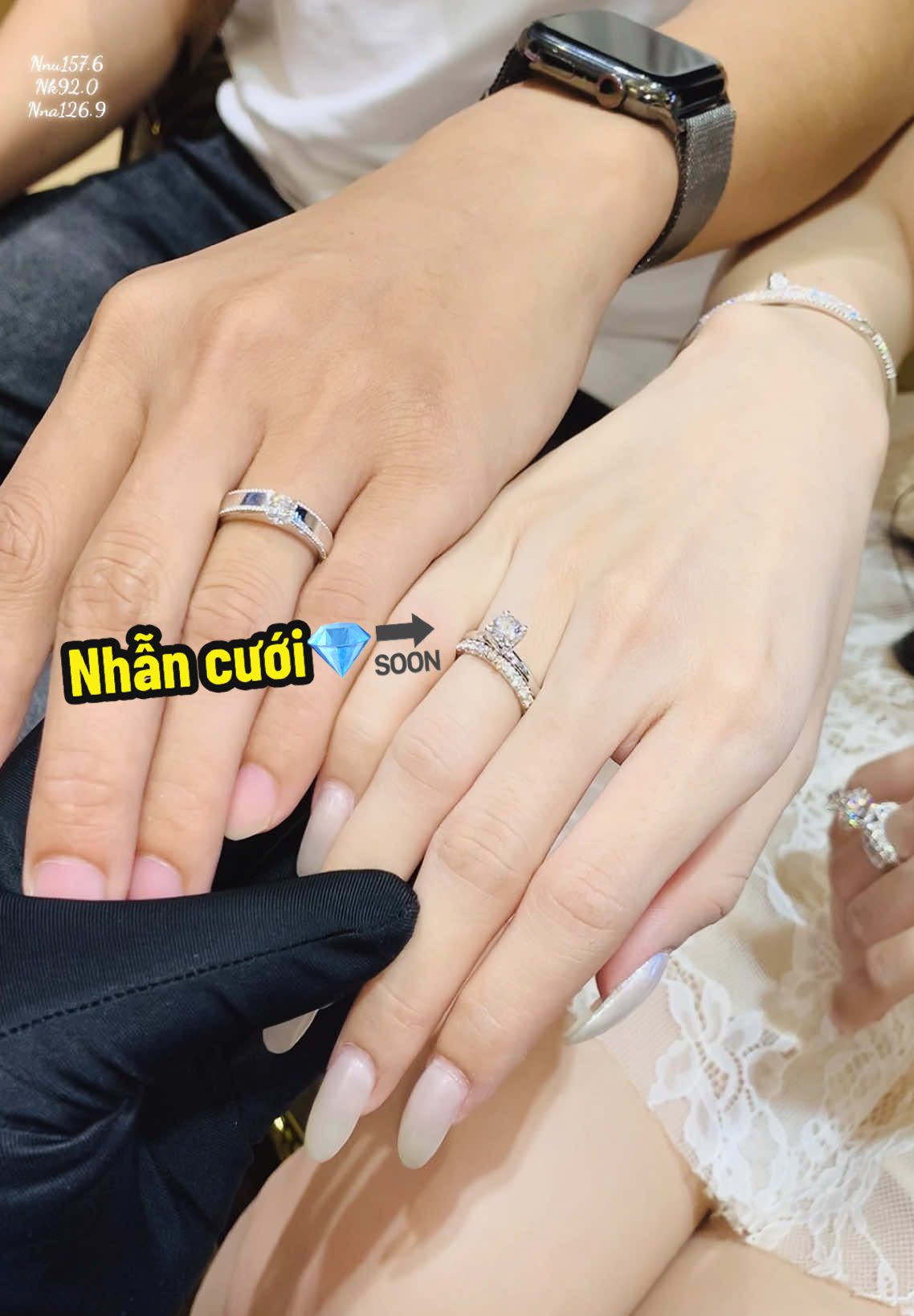 Cặp nhẫn cưới kim cương thiên nhiên mới nhất #TamLuxury #tamluxurydiamondjewelry #nhancuoi #diamond #xuhuong 