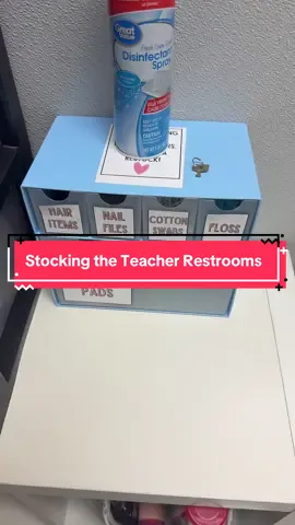 All stocked up again! #teacher #tiktokteacher #teachersoftiktok #carecloset #texasteacher 