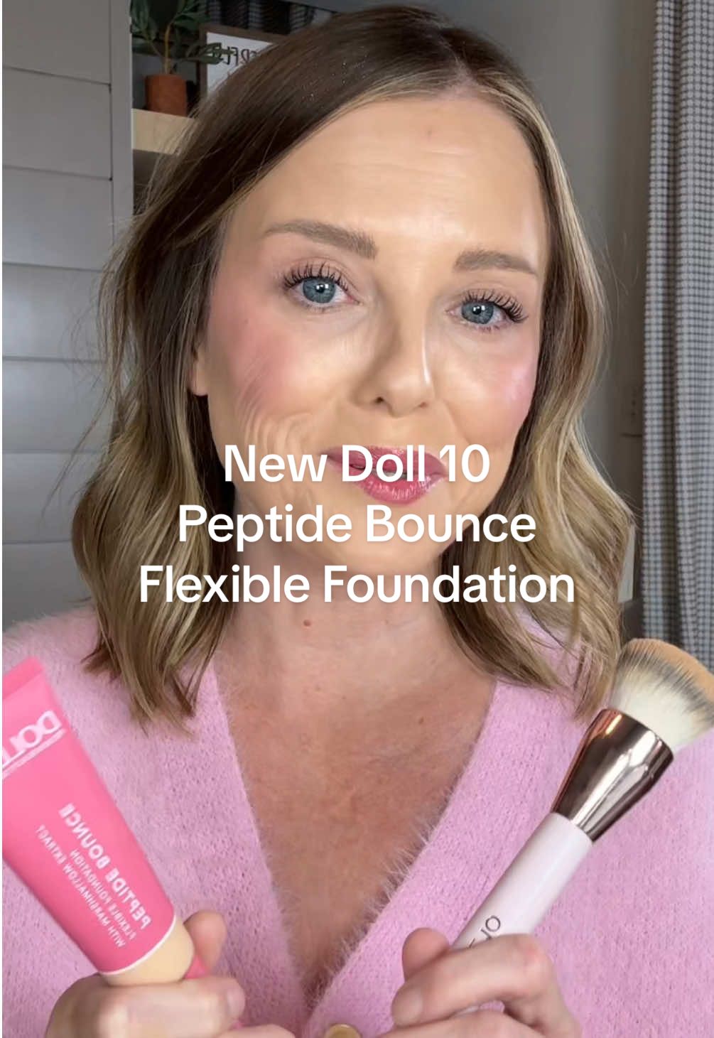 Replying to @that_mama_krista @Doll 10 Beauty you have done it yet again! The brand new Peptide Bounce Flexible Foundation. Packed with all the ingredients we will love! #doll10beauty  #peptidebounceflexiblefoundation #matureskinmakeup #matureskinfoundation #makeupformatureskin 