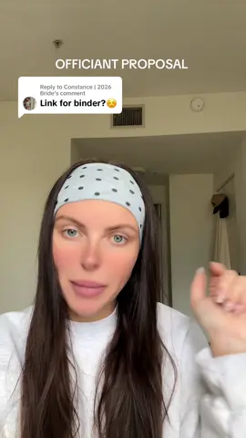 Replying to @Constance | 2026 Bride #officiantproposal #weddingplanning #weddingtok 